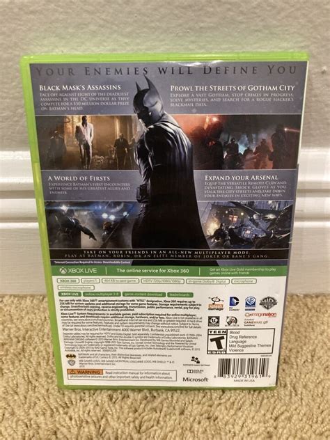 Xbox 360 Batman Arkham Origins Completecib Tested Ebay