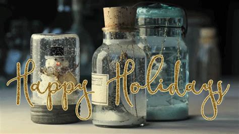 Happy Holidays Gif in a Jar