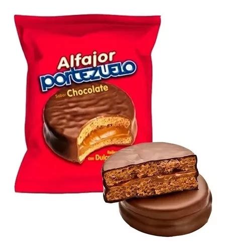 Caja X 18 Alfajores Portezuelo Chocolate Clasico Cuotas sin interés