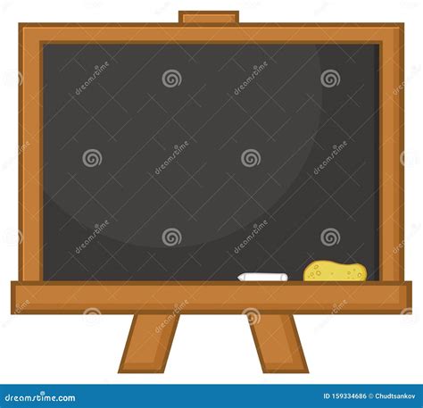 Chalkboard With Cartoon Faces Vector Illustration | CartoonDealer.com ...