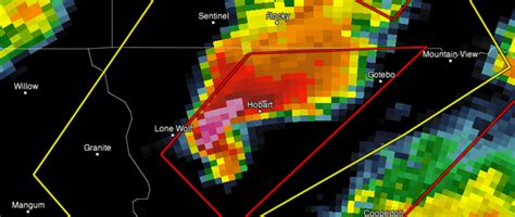 The Weather Centre: Tornado Signature near Hobart, OK