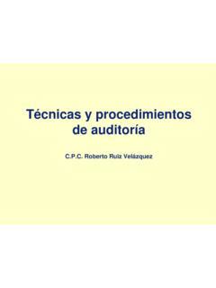 T Cnicas Y Procedimientos De Auditor A T Cnicas Y Procedimientos