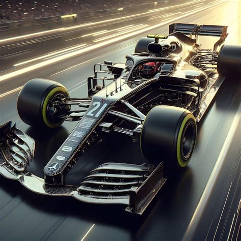 A Sleek Racing Car Speeds Down A Track Under The Night Sky Its