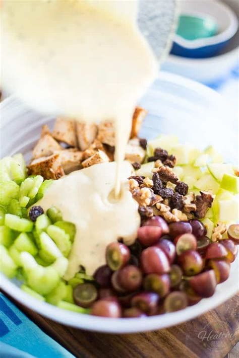 Waldorf Salad with Yogurt Dressing