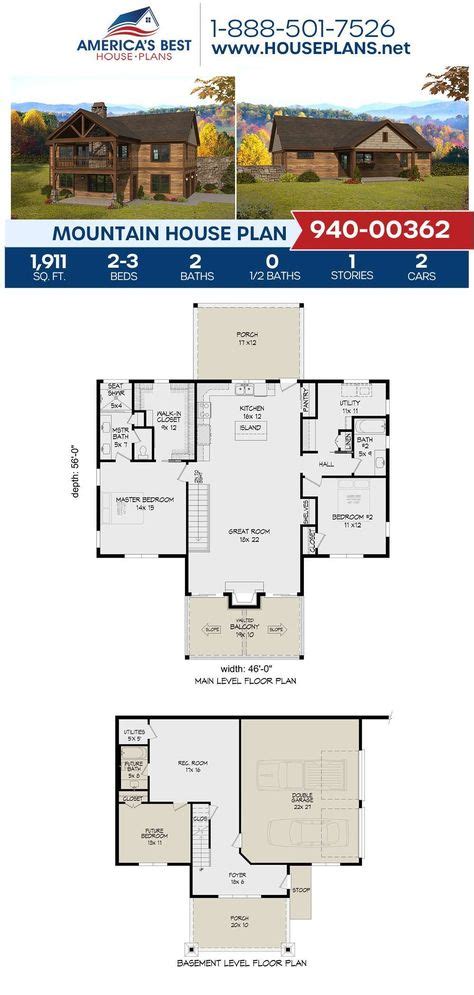 150 Mountain House Plans ideas in 2021 | mountain house plans, house plans, house