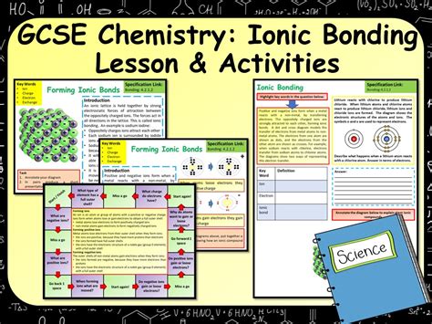 Ks4 Aqa Gcse Chemistry Science Ionic Bonding Lesson And Activities Teaching Resources