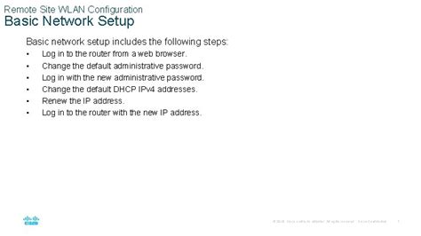 Module 13 WLAN Configuration Switching Routing And Wireless