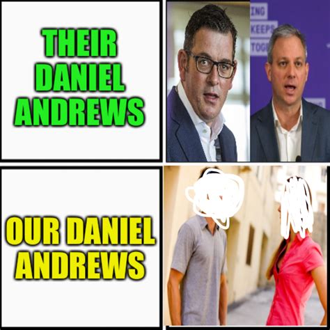 Their Daniel Andrews, Our Daniel Andrews Blank Template - Imgflip