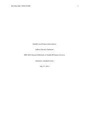 Week 1 Assignment 1 Docx Running Head HEALTH CARE 1 Health Care