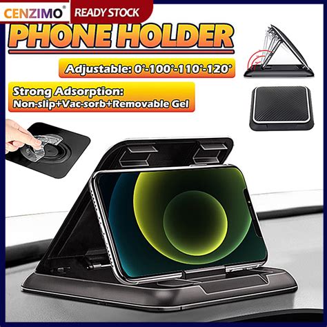 Cenzimo Car Dashboard Iphone Holder Adjustable Car Phone Mount Holder