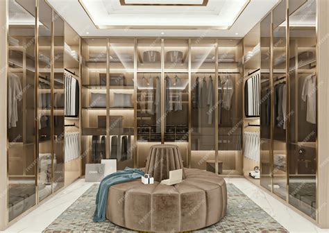 Premium Photo 3d Rendering Luxury Dressing Room Interior