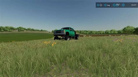 Squatted flatbed Chevy v1.0 | FS22 Mod Download