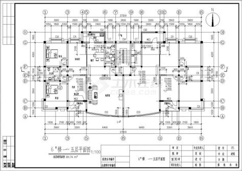 某地七层框架结构住宅建筑设计施工图住宅小区土木在线