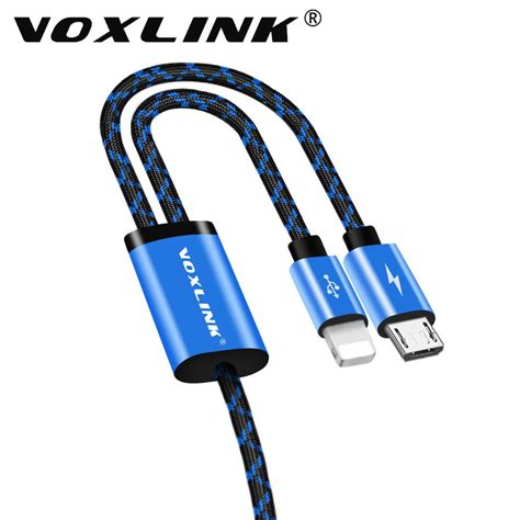 Voxlink In Usb Cable Micro Pin Usb Charging Data Cable For Iphone