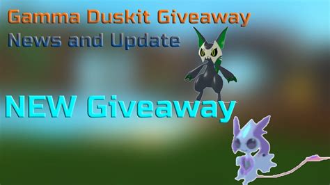 Free Gamma Nymaurae And Gleam Duskit Giveaway Roblox