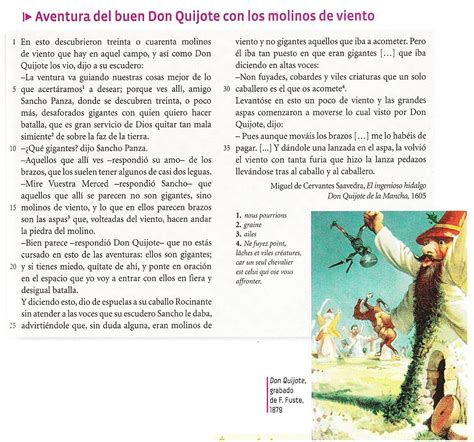 Don Quijote Y Los Molinos De Viento Interactive Classroom Scene