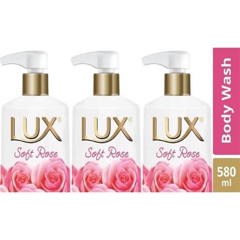 Jual Lux Soft Rose Sabun Cair Pump 580Ml Triple Pack Shopee Indonesia