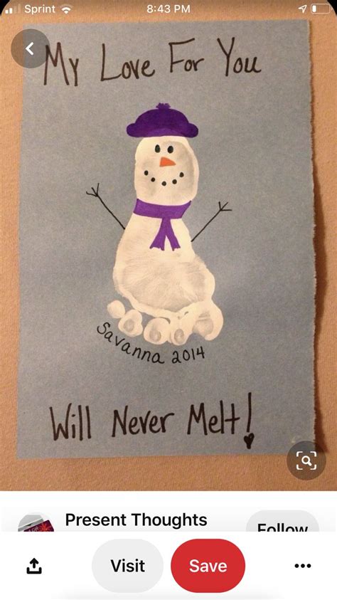 An Image Of A Snowman On A Card That Says My Love For You Will Never Melt