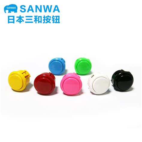 Sanwa Obsf 30 Push Arcade Game Buttons Black Button Sanwa Arcade Push