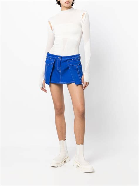 Dion Lee Denim Mini Skirt Farfetch