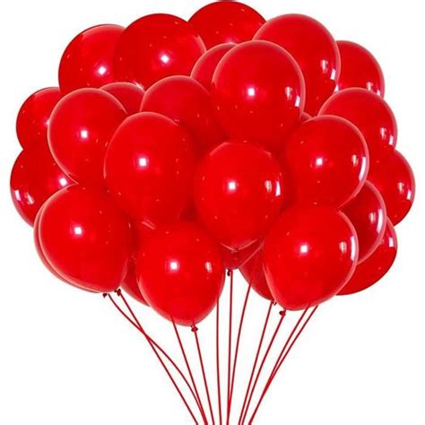 Ballon Rouge 100 Pièces 30 Cm 12 Pouces Ballons De Baudruche Rouges En