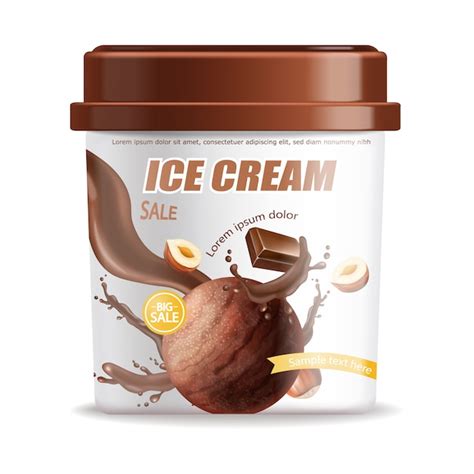 Ice cream bucket Vector | Premium Download