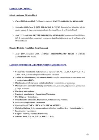 Cv Carlos Ortuondo Perez Delclaux Pdf