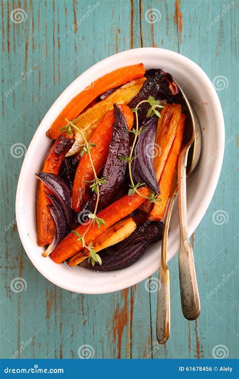 Roasted Vegetables Stock Photo Image Of Root Gourmet 61678456