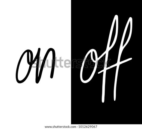 On Off Symbols Design: เวกเตอร์สต็อก (ปลอดค่าลิขสิทธิ์) 1012629067 | Shutterstock