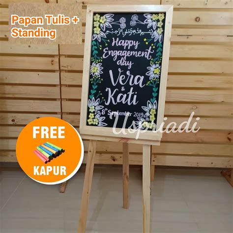 Jual PAPAN TULIS KAPUR STANDING TRIPOT PAPAN MENU CAFE PAPAN BOARD