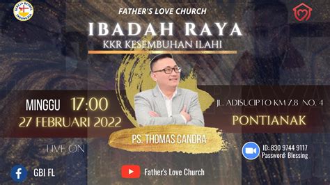 Ibadah Raya Virtual Ps Thomas Candra Susento S Th 27 Februari