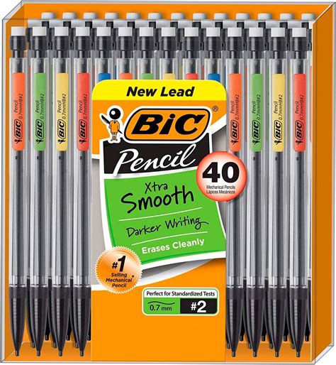 Bic Lapiseira Xtra Smooth Ponta Média 07 Mm 1 Pacote Com 40