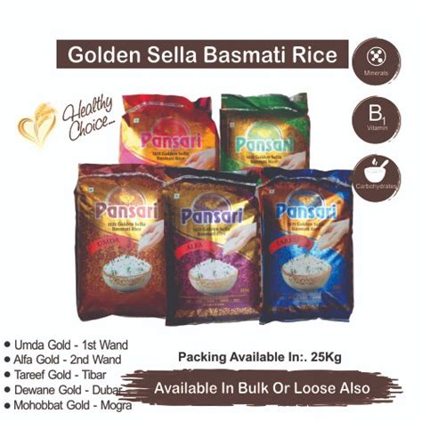 Kg Pansari Golden Sella Basmati Rice At Rs Kilogram Rice