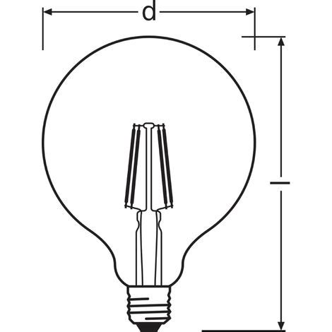 Ledvance Osram Classic Led Gl Hbirne E W Lm K Ip