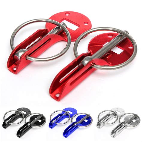 Universal Alloy Mount Bonnet Hood Pin Pins Lock Latch Kit Racing Sport Car Ebay