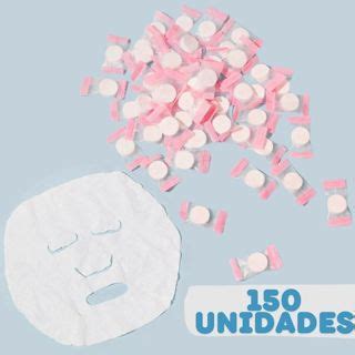 Kit Unidades M Scara Facial Desidratada Comprimida Compactada Para