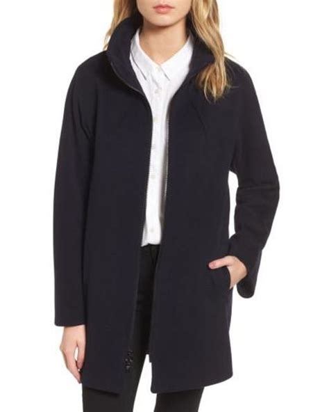 Sofia Cashmere Dolman Sleeve Coat In Blue Lyst