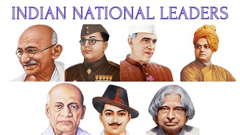 National Leaders Of India List Their Names