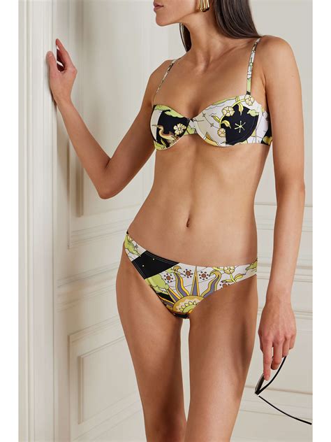 TORY BURCH Printed Underwired Bikini Top NET A PORTER