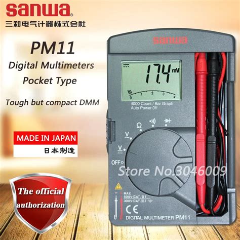 Japan Sanwa PM11 Digital Multimeters Pocket Type Compact Meter