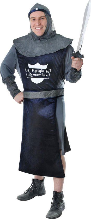 Bristol Novelty Mens A Knight To Remember Costume Black Grey