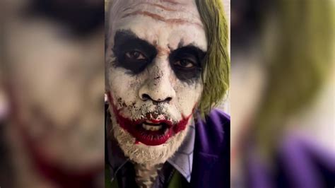 Heath Ledger Joker Makeup Transformation