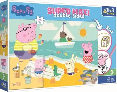 Trefl Świnka Peppa Radosny dzień Peppy puzzle maxi 24 elementy