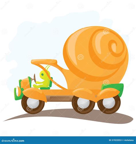 Funny Orange Snail Stock Vector Illustration Of Cartoon 31922053