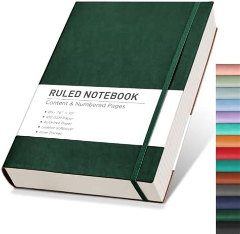 Amazon Rettacy Lined Journal Notebook Pack Numbered Pages