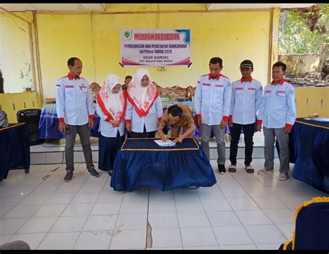 Musyawarah Desa Pembahasan Dan Penetapan Rancangan Rkpdes Tahun 2024