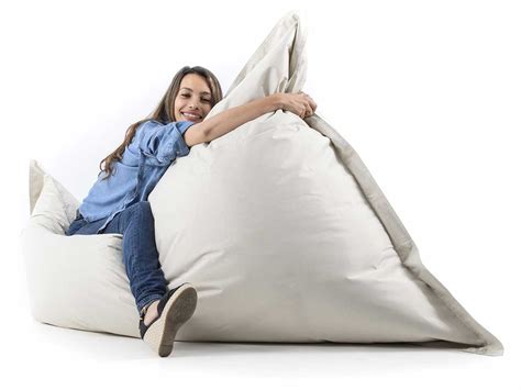 Pouf Géant XXL Beige BiG52 Intérieur Extérieur à Prix Usine 75