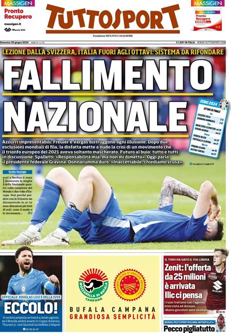 Rassegna Stampa Juve Prime Pagine Quotidiani Sportivi 30 Giugno