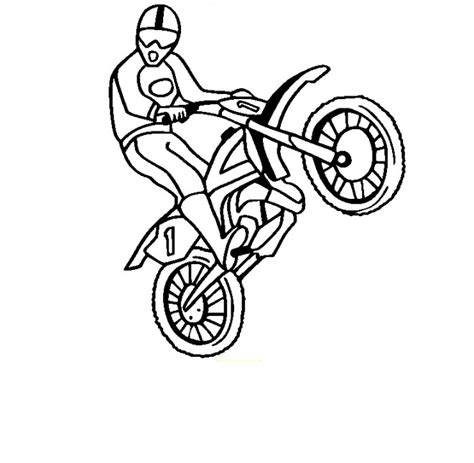 Coloriage Motocycliste Et Motocross En Show Dessin Gratuit Imprimer