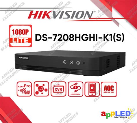 Hikvision Ds Hghi K S Ch P Lite H Dvr With Aoc Audio